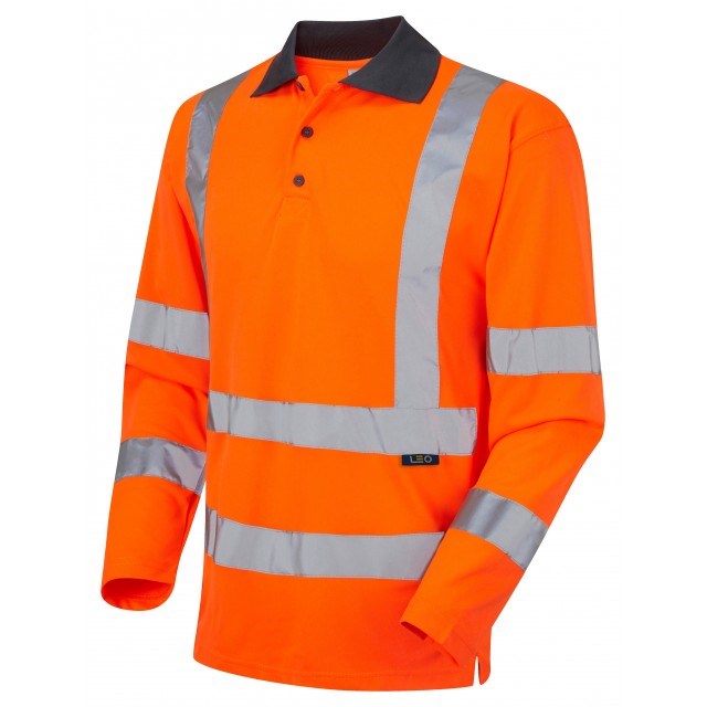 Long Sleeved High Visibility Cool Vis Polo Shirt